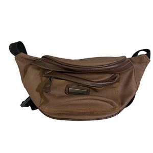 Vintage 1990s EastSport FANNY PACK Dark Brown Waist Belt Bag Y2K